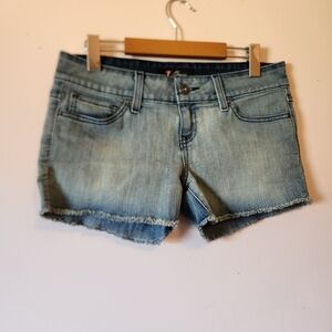 Guess Low-Rise Cut-off Denim Shorts Y2K Micro Size 29